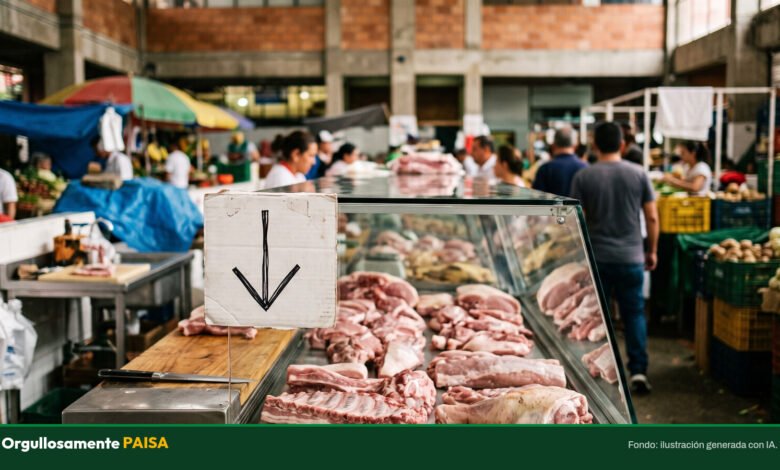 El precio del cerdo cayó 26,5 % en Colombia y ya le gana el pulso a la carne de res