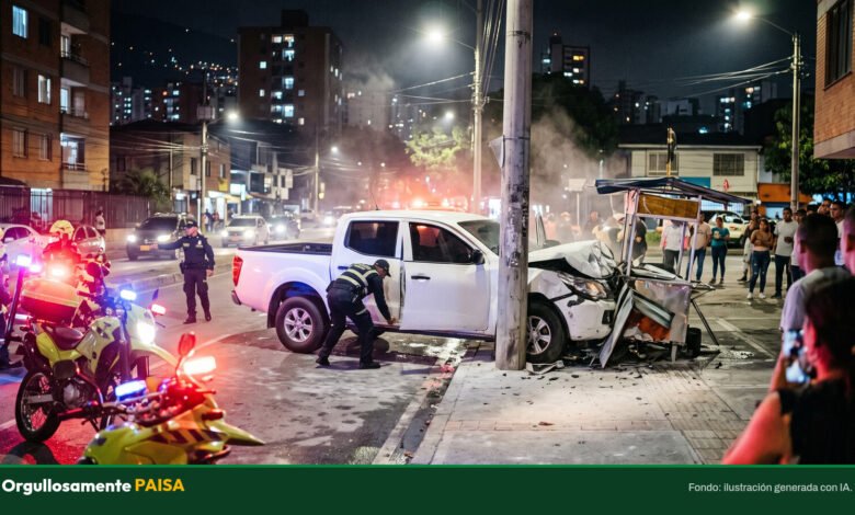 Cruzó Medellín huyendo de la Policía: el conductor con seis antecedentes terminó baleado en Brasilia