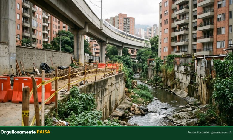 Arrancan las obras en la quebrada La Presidenta, pero el tramo más crítico de El Poblado sigue en veremos