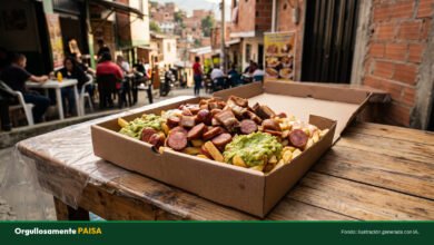 La 'Cajota de Papas' que alimenta a cinco personas y es un éxito viral en la Comuna 13
