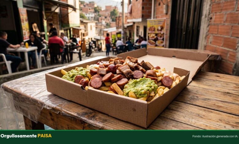 La 'Cajota de Papas' que alimenta a cinco personas y es un éxito viral en la Comuna 13