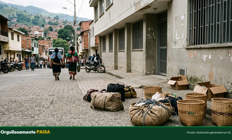 Duraron dos días: más de 100 indígenas que llegaron desplazados a Medellín ya regresaron al Chocó