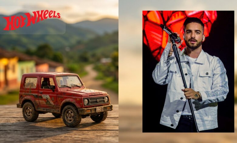 Maluma convirtió su Toyota clásico en un Hot Wheels y logró 100.000 dólares para su fundación