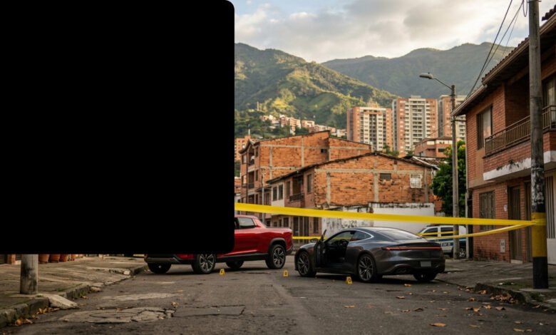 Ni en las películas: incautan una Tesla Cybertruck roja y un Corvette a capo de estafas en Medellín