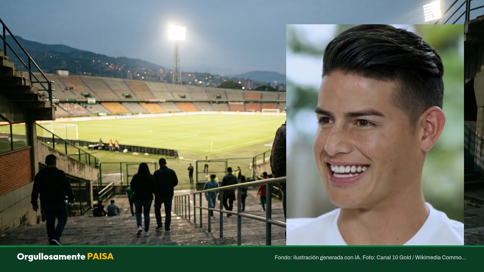 James Rodríguez podría debutar en el Atanasio el 24 de septiembre contra Millonarios